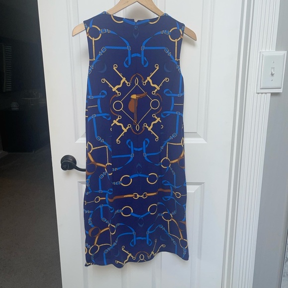 J. McLaughlin Sophia Sheath Dress Equestrian Horsebit Catalina Cloth Sleeveless - Picture 8 of 8